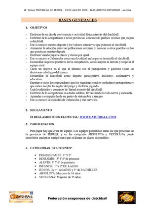 Bases Ix Torneo Teruel
