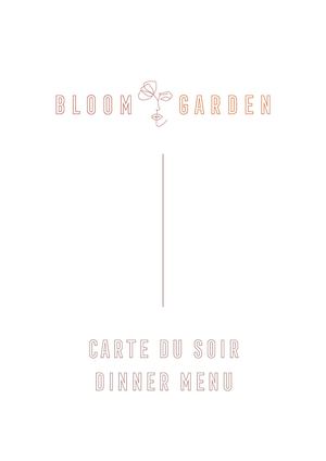 Bloom Garden Restaurant- carte des plats-dîner-mars-25