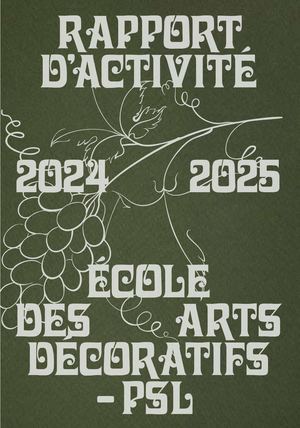 Rapport d'activité Ensad 24-25