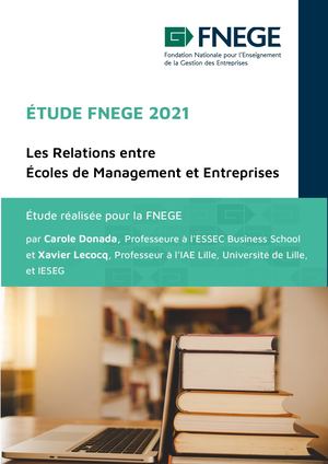 Les Relations Entre Ecoles De Management Et Entreprises