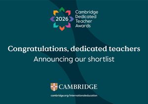 2026 Cambridge Dedicated Teacher Awards Shortlist eBook