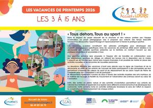 Vacances Printemps 2026