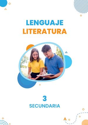 3ero sec - Lenguaje - Literatura - cv