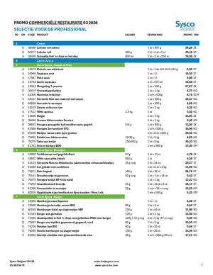 Promo Commerciale 04 26 NL