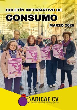 Boletín Informativo de Consumo Marzo 2026 de ADICAE Valencia