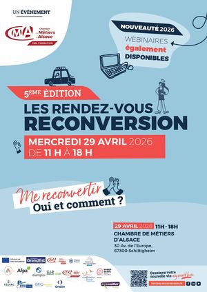 Affiche Rendez-vous Reconversion 2026 Alsace
