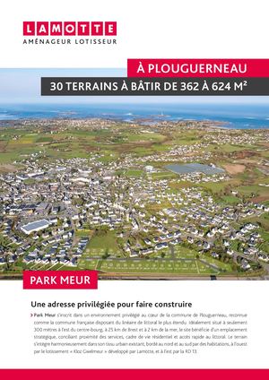 Park Meur | Plouguerneau (29) | Terrains | Lamotte