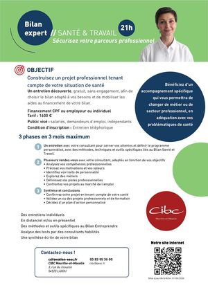 BILAN EX - SANTÉ TRAVAIL