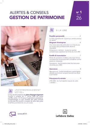 Extrait Alertes Conseils Gestion De Patrimoine