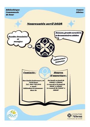 Nouveautés Avril 2026