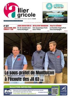 N°1577 L'ALLIER AGRICOLE