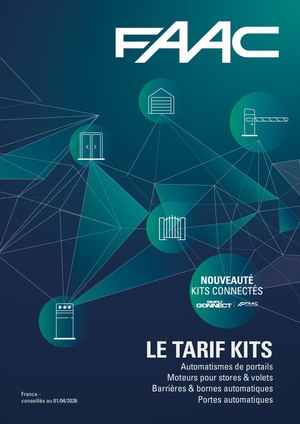 Le Tarif Kits 2026 FAAC V2