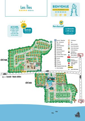 Plan camping Chadotel Les Iles 2026