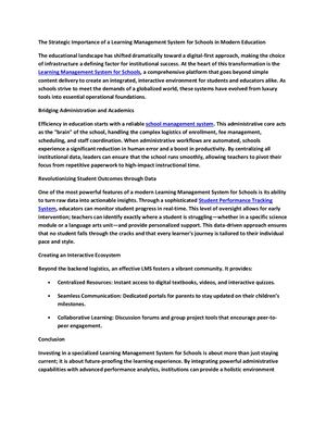 Calaméo - Learning Management System For Schools In Modern Education