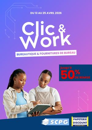SCPG/Papeterie Discount - Click & Work 2026