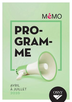 Programme MéMO avril-juillet 2026