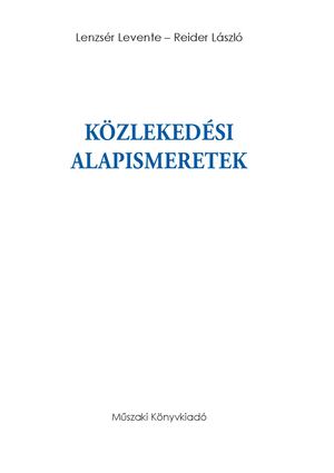 MK-7003 Közlekedési alapismeretek