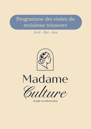 Programme 3è Trimestre