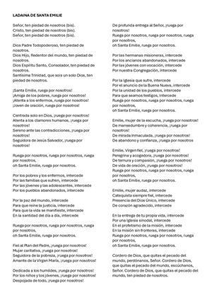 Ladaina De Santa Emilie Esp