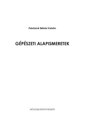 MK-5001 Gépészeti alapismeretek