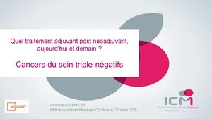 Cancers du sein triple-négatifs - Marie Alexandre