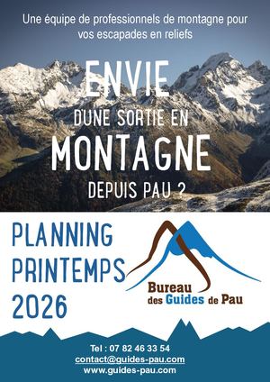Bureau des Guides de Pau: Programme du printemps 2026