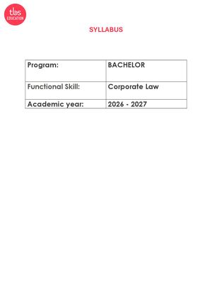 B2S3 Corporate Law 2627