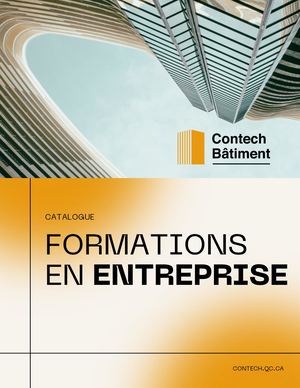 Contech Catalogue Formations En Entreprise Juil25 Pdf