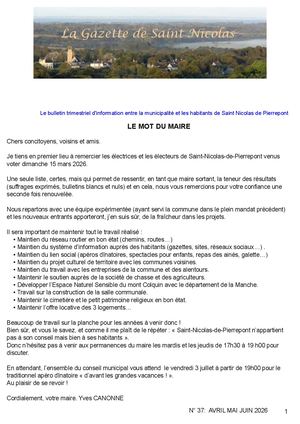 Gazette Avril Mai Juin 2026