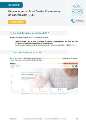 Demander un accès au DCC