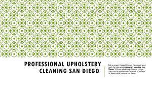 Professional Upholstery Cleaning San Diego 