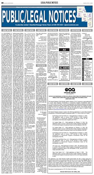 Classifieds April 5, 2026