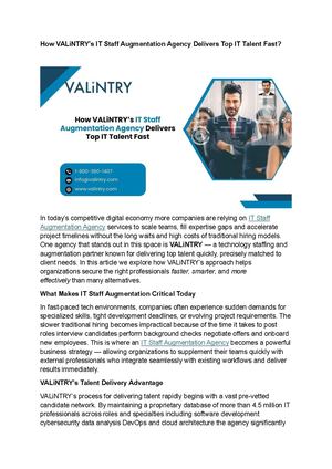 It Staff Augmentation Agency