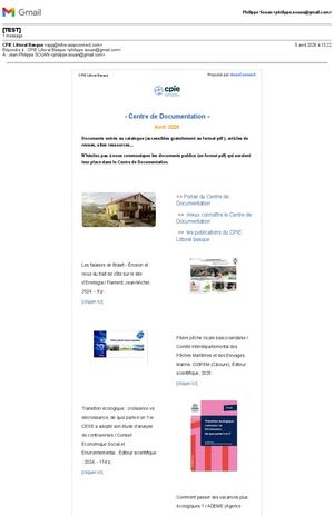 Lettre d'Information - mois d'Avril 2026