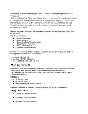 Red 8 Massage Spa