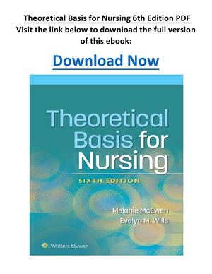 Theoretical Basis For Nursing 6th Edition PDF