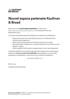Tuto Nouvel Espace Partenaire