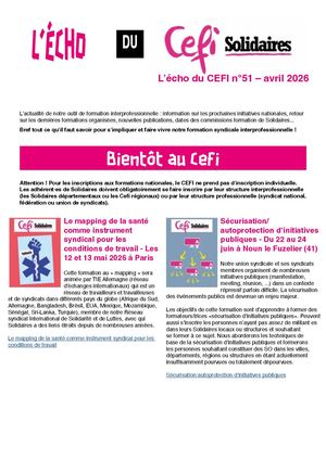 Echo Du Cefi N° 51 Avril 2026