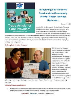 Calaméo - Trade Article Integrating Self Directed Services