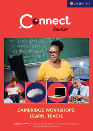 South Africa Workshops Brochure