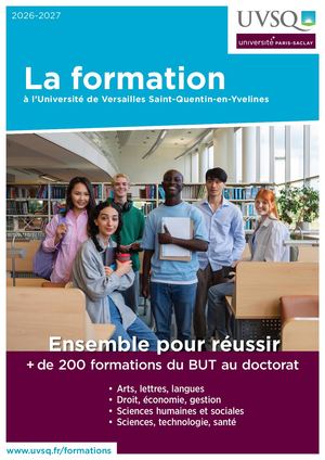 L'offre de formation de l'UVSQ