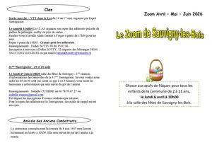 Zoom Avril Mai Juin 2025