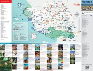 Carte touristique et vélo de la Vendée - Édition 2026