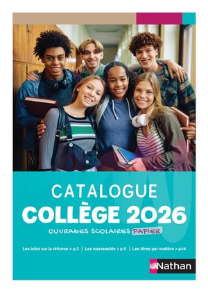 Catalogue College Papier 2026