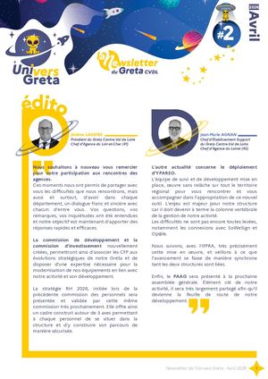 Newsletter Uni-Vers Greta #2.26