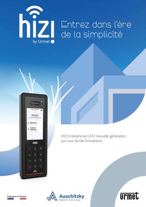 Urmet Brochure Gamme HIZI Installateurs
