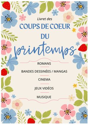Livret des coups de cœur du printemps 2026