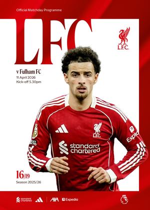 Liverpool v Fulham matchday programme 2025/26