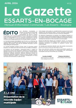 Essarts En Bocage La Gazette Avril 2026