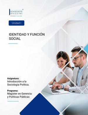 U1-S1 Identidad, Cohesión y Acción Colectiva